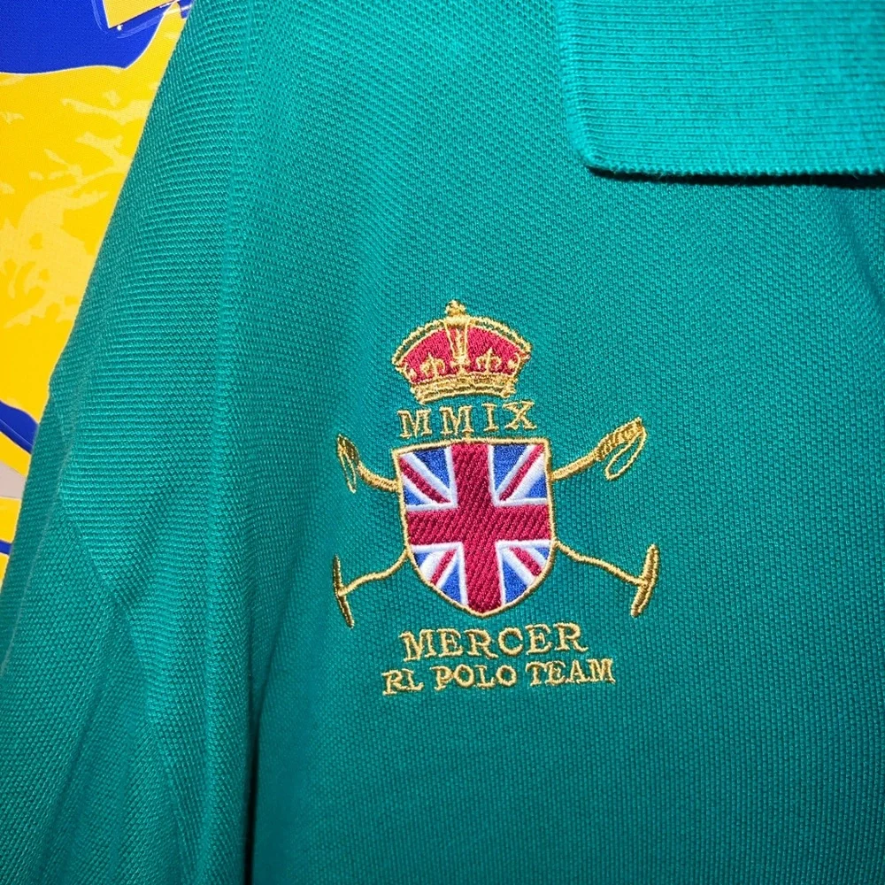 Vintage Green Polo Shirt with Embroidered Logo! - Picture 4 of 6